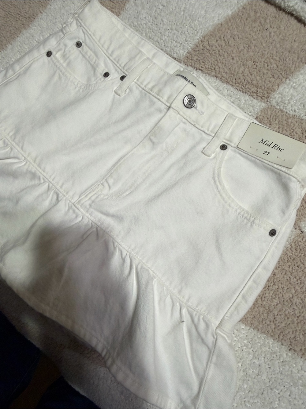 Abercrombie & Fitch mid rise denim mini skirt - Picture 5 of 7